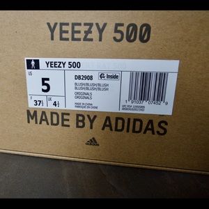 My son’s gently used  Yeezy 500